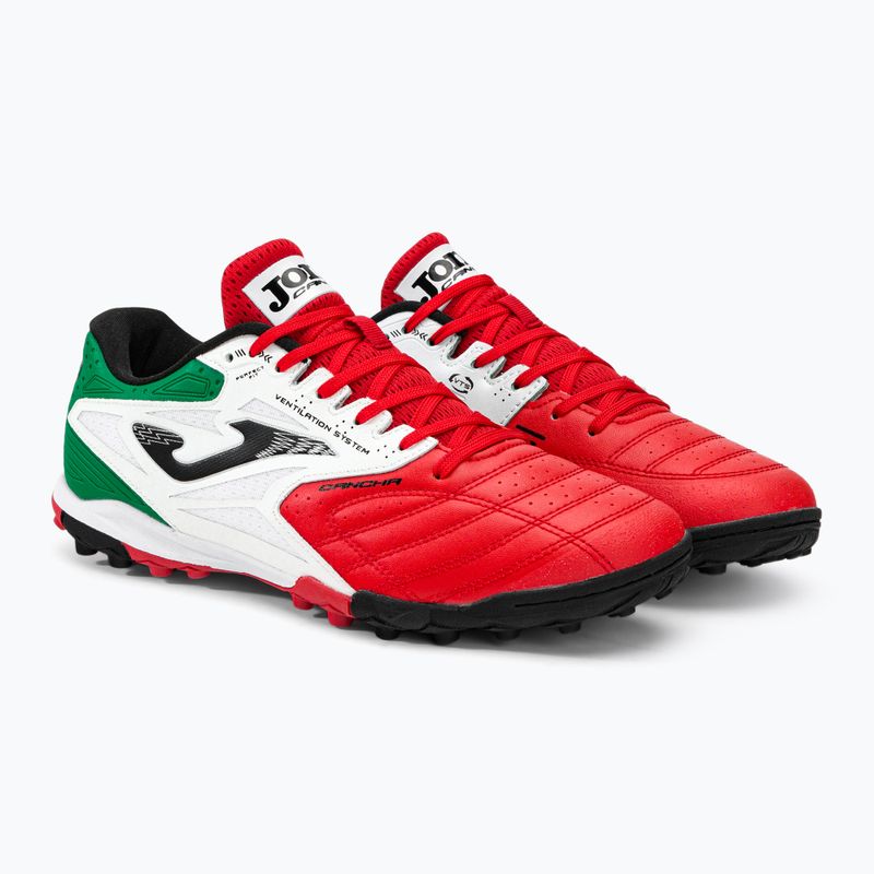 Férfi Joma Cancha TF futballcipő piros/fehér/zöld 4