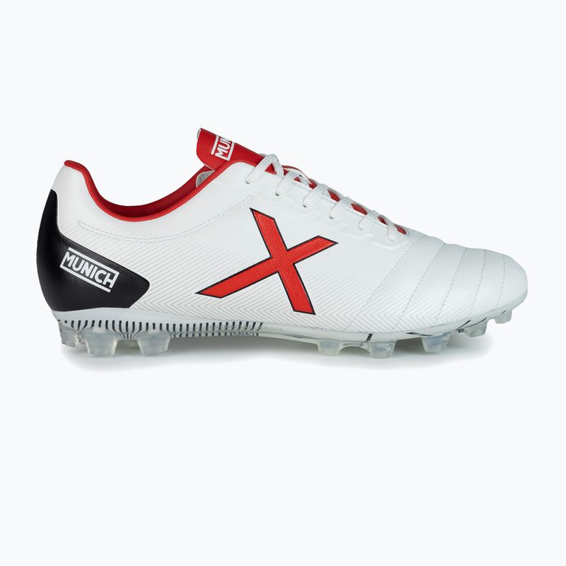 MUNICH Arenga FG blanco/rojo futballcipő 8