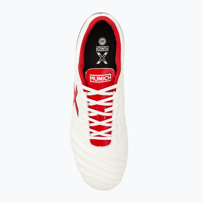MUNICH Arenga FG blanco/rojo futballcipő 5