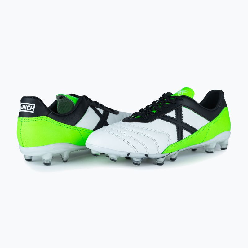 MUNICH Mundial 2.0 FG blanco/verde futballcipő 10