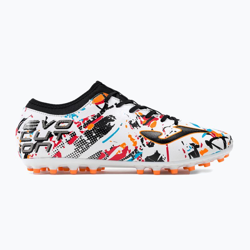 Joma Evolution AG férfi futballcipő fehér/fekete/narancs 2
