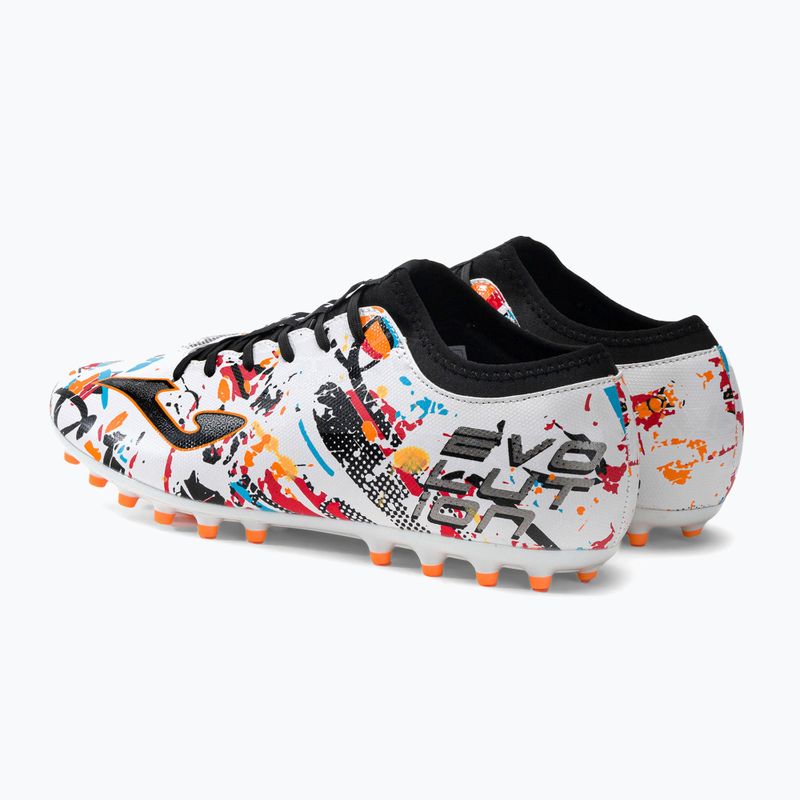 Joma Evolution AG férfi futballcipő fehér/fekete/narancs 3
