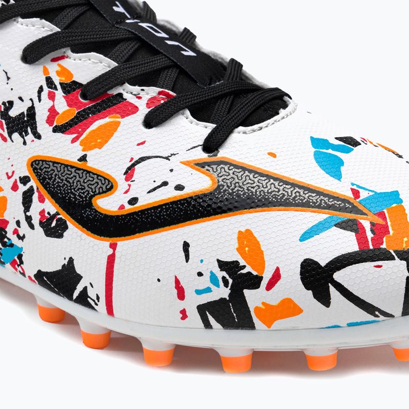 Joma Evolution AG férfi futballcipő fehér/fekete/narancs 7
