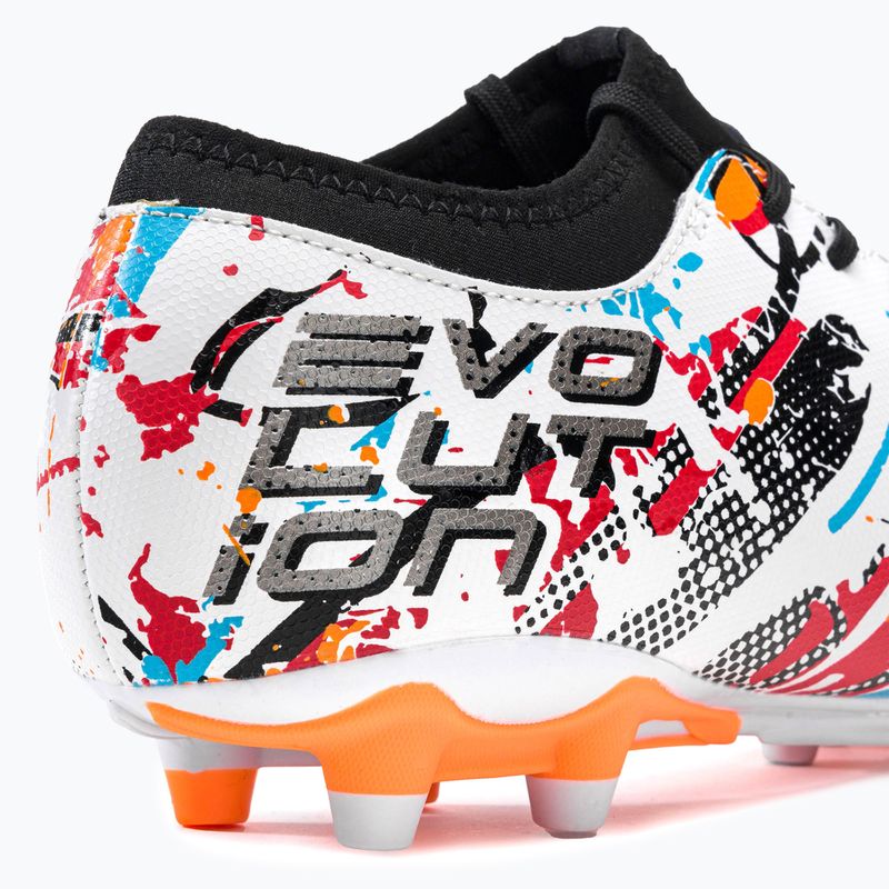 Joma Evolution FG férfi futballcipő fehér/fekete/narancs 8