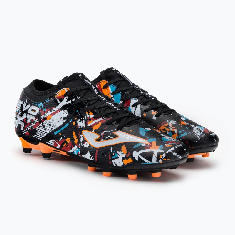 Joma Evolution FG férfi futballcipő fekete/fehér/piros 4