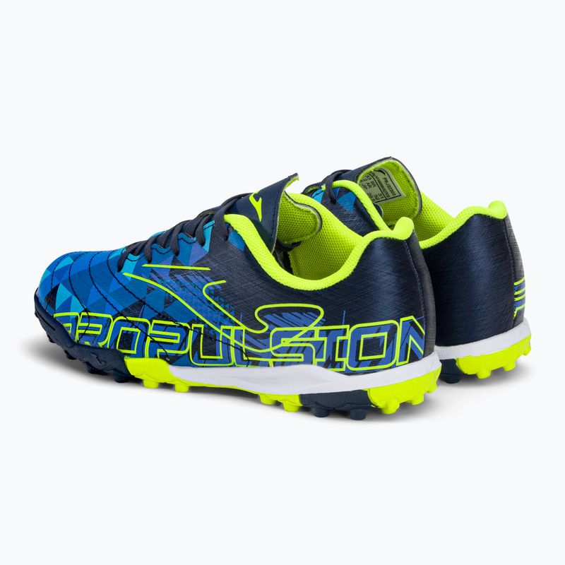 Joma Propulsion TF gyermek labdarúgó cipő navy/sárga 3