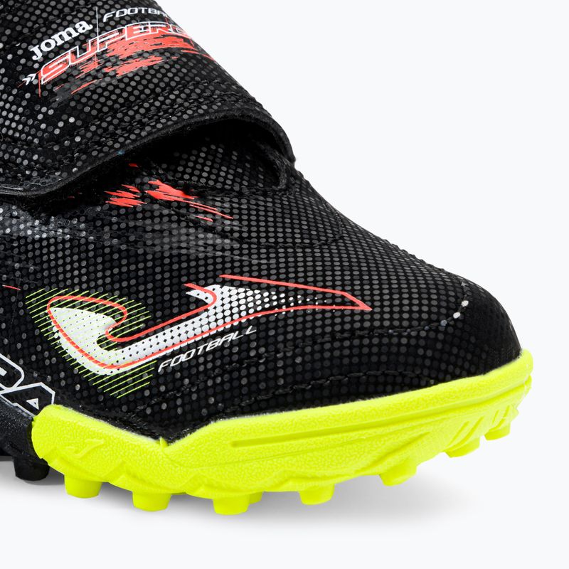 Joma Super Copa TF gyermek labdarúgócipő fekete/narancssárga 7