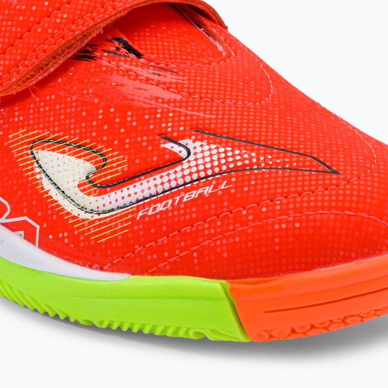 Joma Super Copa IN korall/zöld fluor gyermek focicipő 7