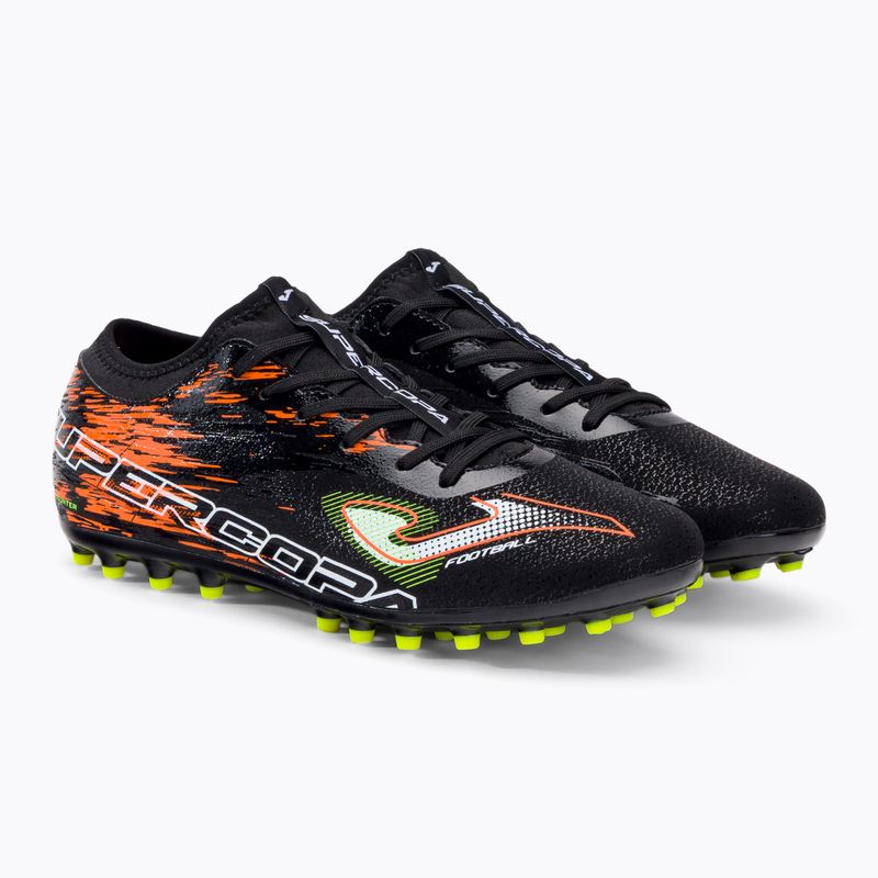 Joma Super Copa AG férfi futballcipő fekete/korall színű 4