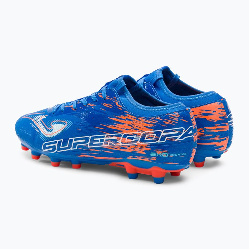 Joma Super Copa FG férfi futballcipő királyi/korall színű 3