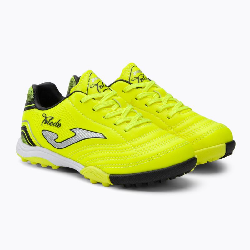 Joma Toledo TF gyermek focicipő citromsárga fluor/fekete 4