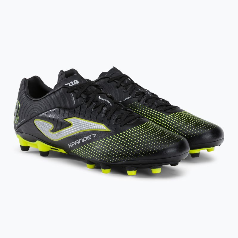 Joma férfi futballcipő Xpander FG fekete/citromsárga fluor 4
