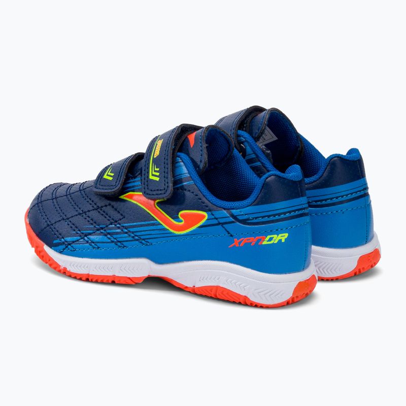 Joma Xpander IN navy/orange fluor gyermek focicipő 3
