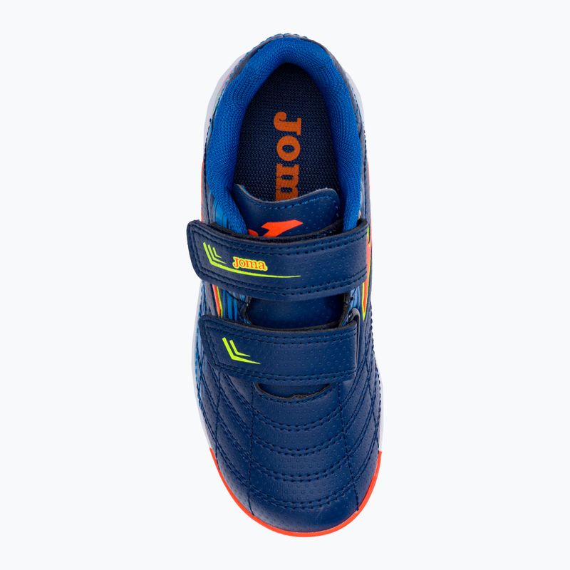 Joma Xpander IN navy/orange fluor gyermek focicipő 6