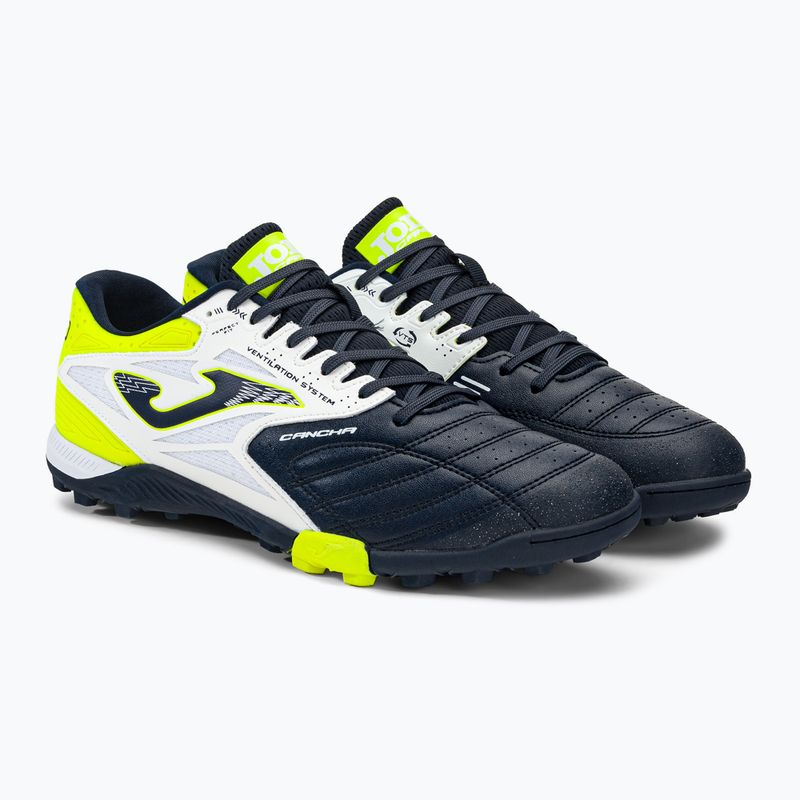 Férfi futballcipő Joma Cancha TF navy/fehér 4