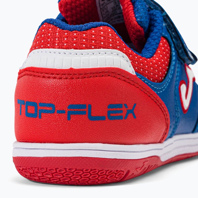 Gyermek futballcipő Joma Top Flex IN királyi/piros 9