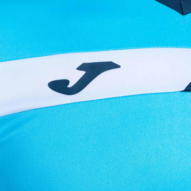 Férfi teniszpóló Joma Court fluor türkiz/tengerészkék 3