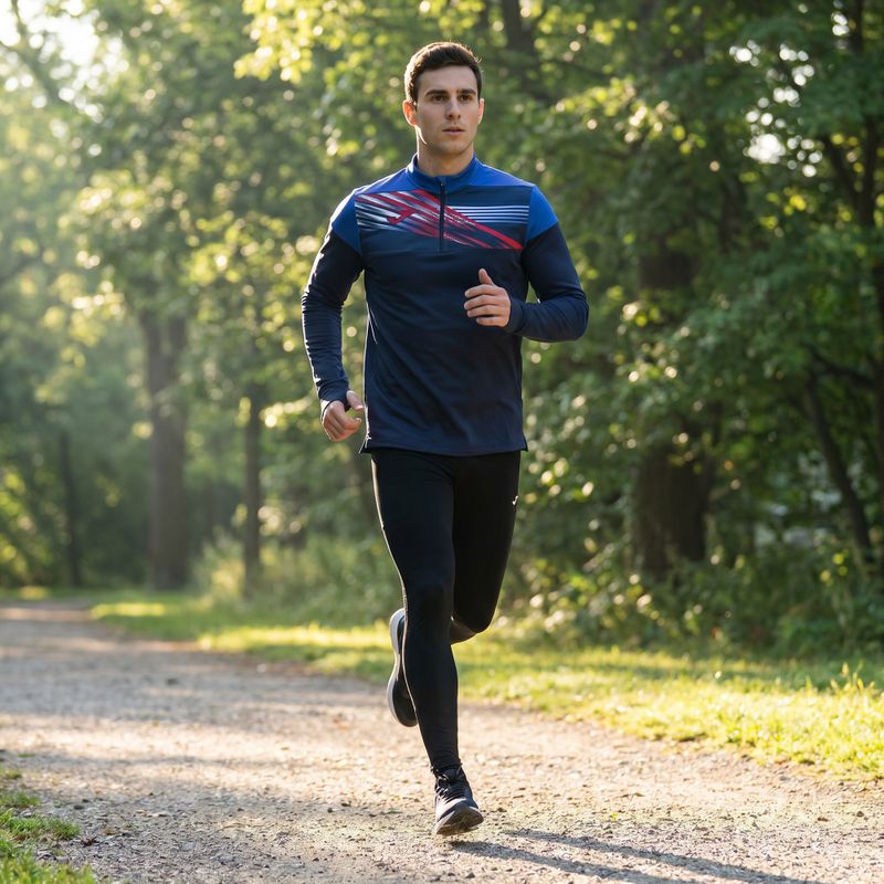Férfi Joma Elite X sötétkék futó melegítőfelső 901810.337 11