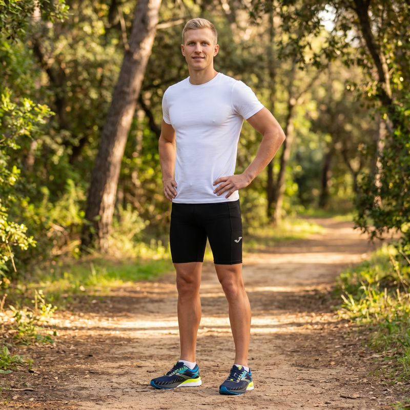 Férfi Joma Elite X Short Tights futó rövidnadrág fekete 700038.100 13