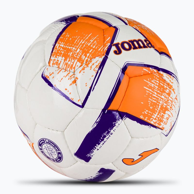 Joma Dali II focilabda fehér/fluor narancs/lila méret 3 2