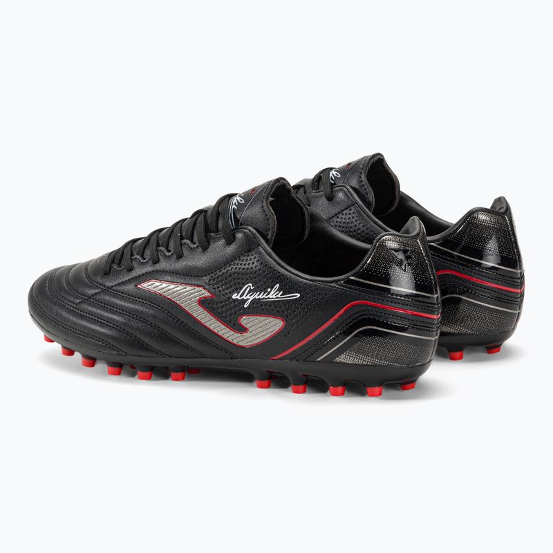 Joma Aguila AG férfi futballcipő fekete/piros 3