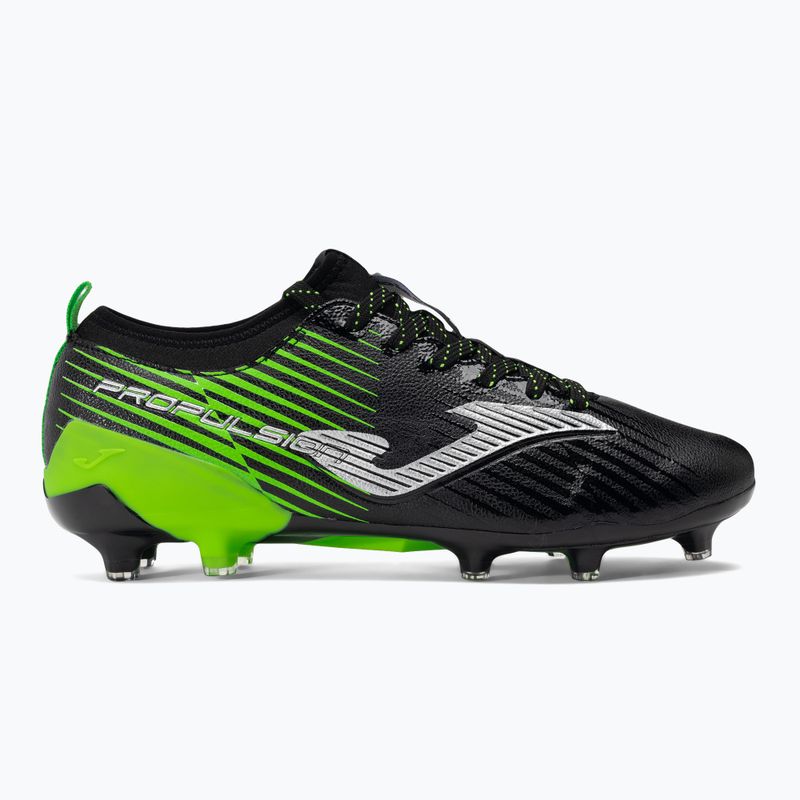 Joma Propulsion Cup FG fekete/zöld fluor férfi futballcipő 2