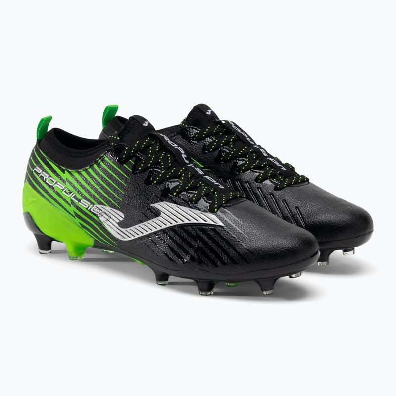 Joma Propulsion Cup FG fekete/zöld fluor férfi futballcipő 4