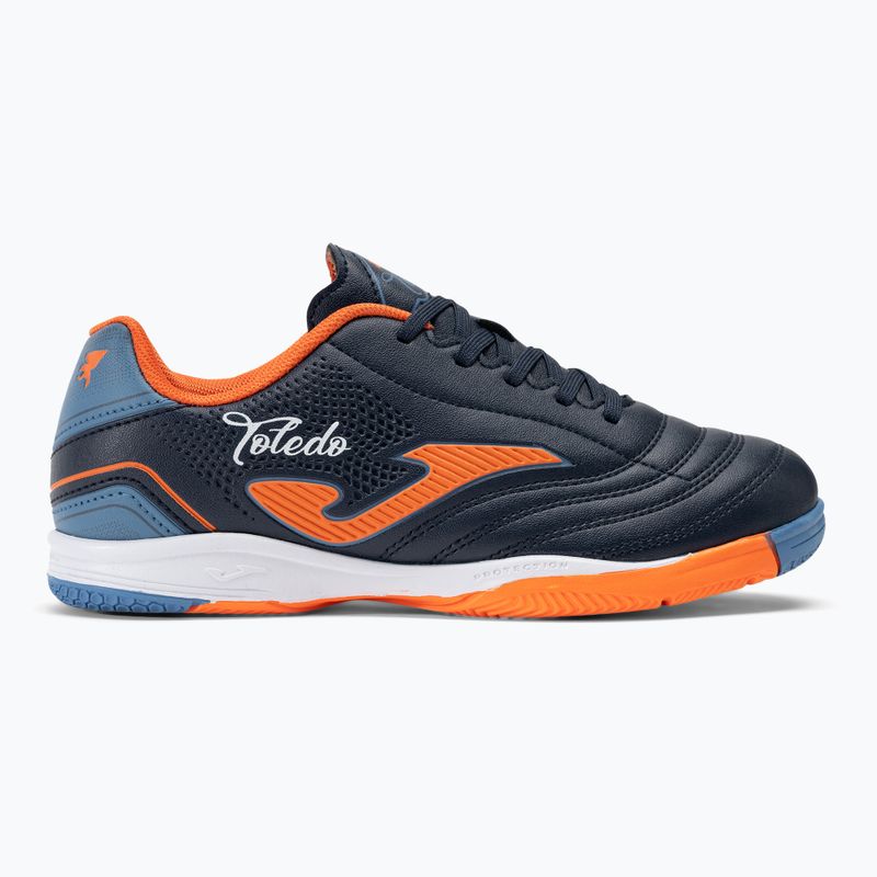 Gyermek focicipő Joma Toledo Jr IN navy/narancs színben 2