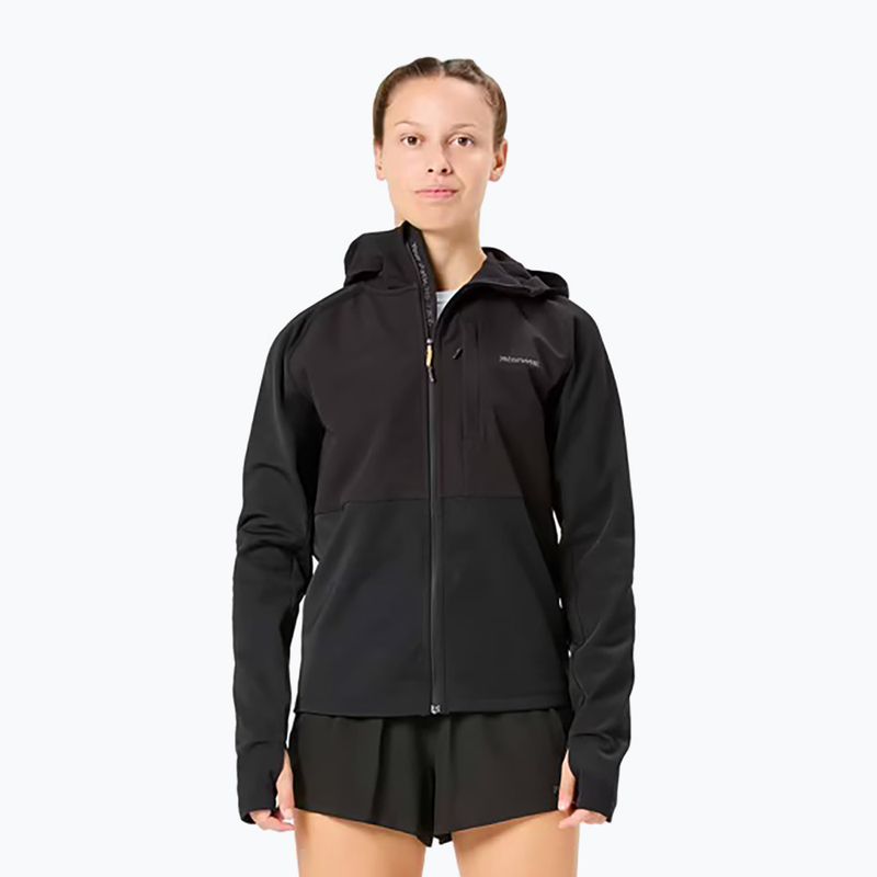 Női futódzseki NNormal Active Warm svart/fekete