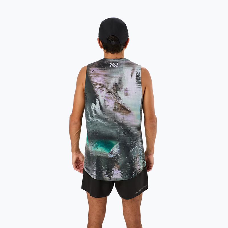Férfi NNormal Race Tank többszínű futópóló 4