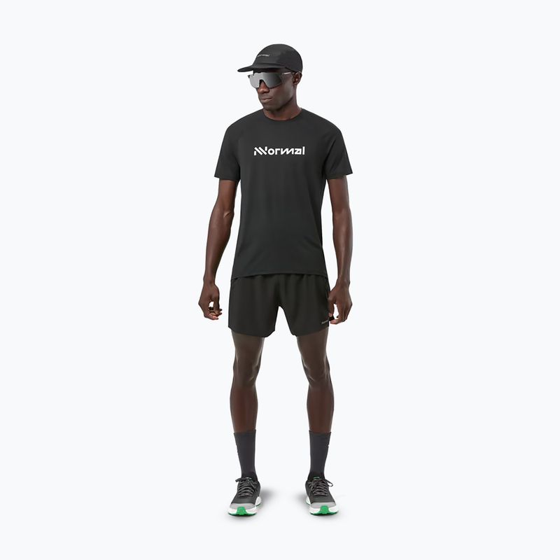 Férfi NNormal Race futópóló fekete 2