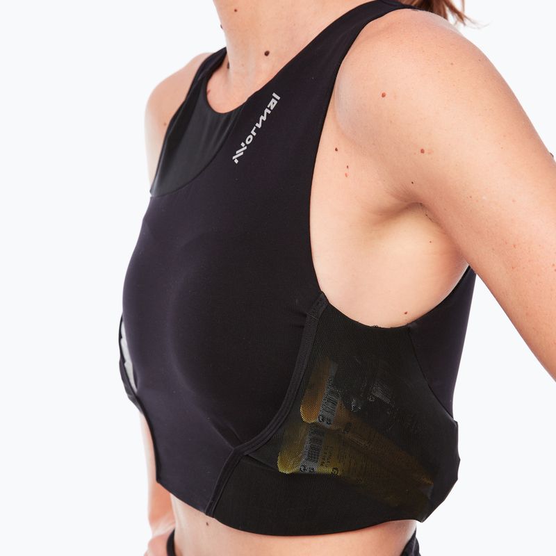 Női futó felső NNormal Trail Cropped Top fekete 5