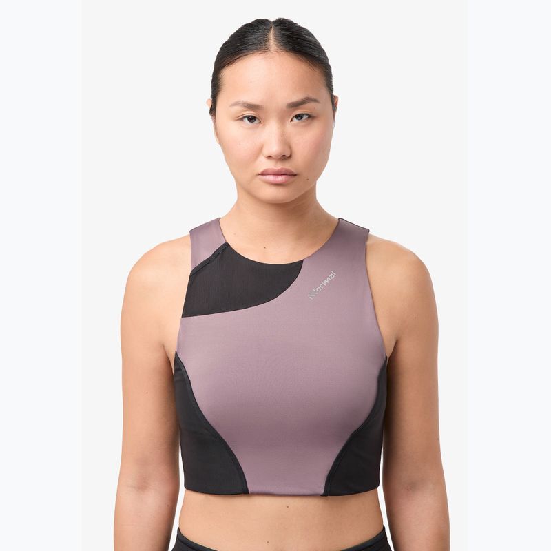 Női futótrikó NNormal Trail Cropped Top purple