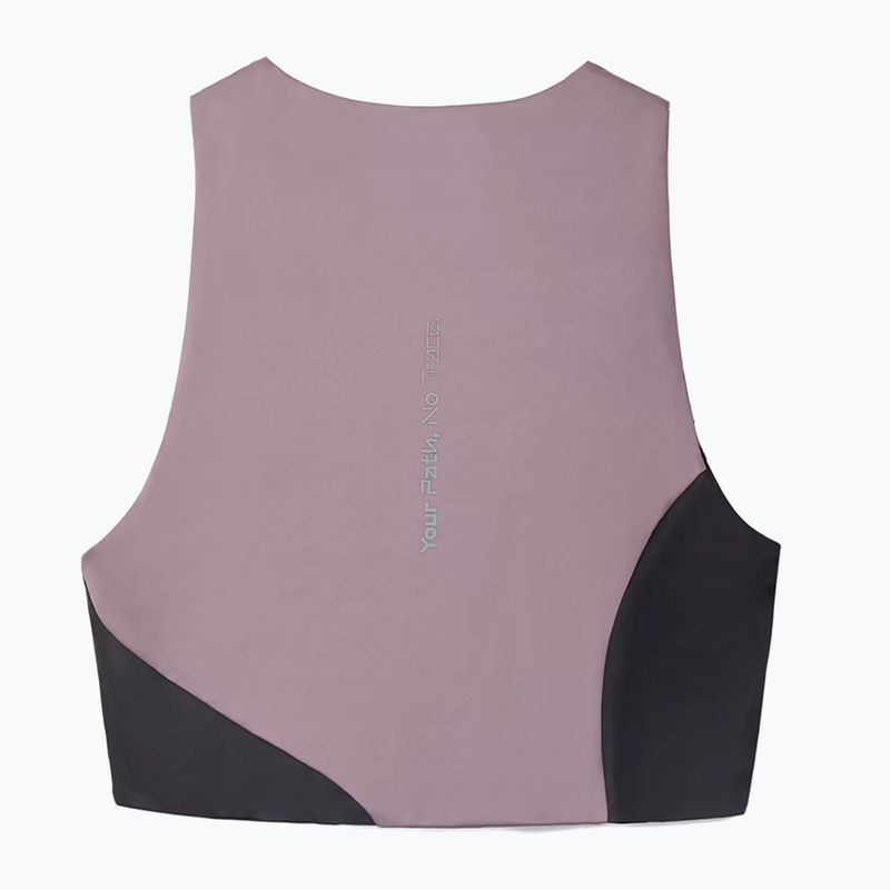 Női futó felső NNormal Trail Cropped Top lila 7