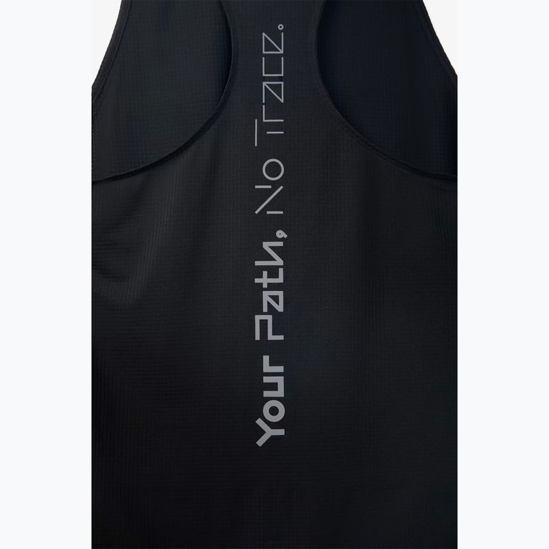 Női futó tank top NNormal Race Tank fekete 3