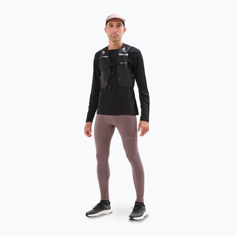 Férfi futó leggings NNormal Active lila 2