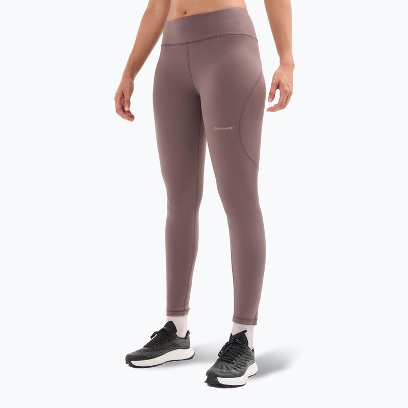 Női futó leggings NNormal Active lila