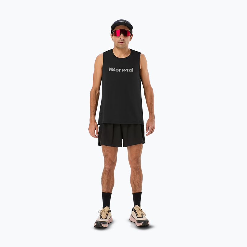 Férfi NNormal Race Tank futópóló fekete 2