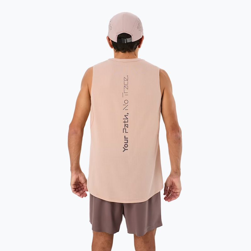 Férfi NNormal Race Tank poros rózsaszín futópóló 2