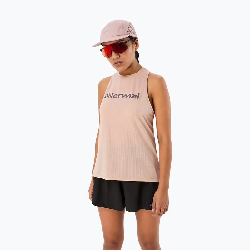 Női NNormal Race Tank poros rózsaszín futópóló