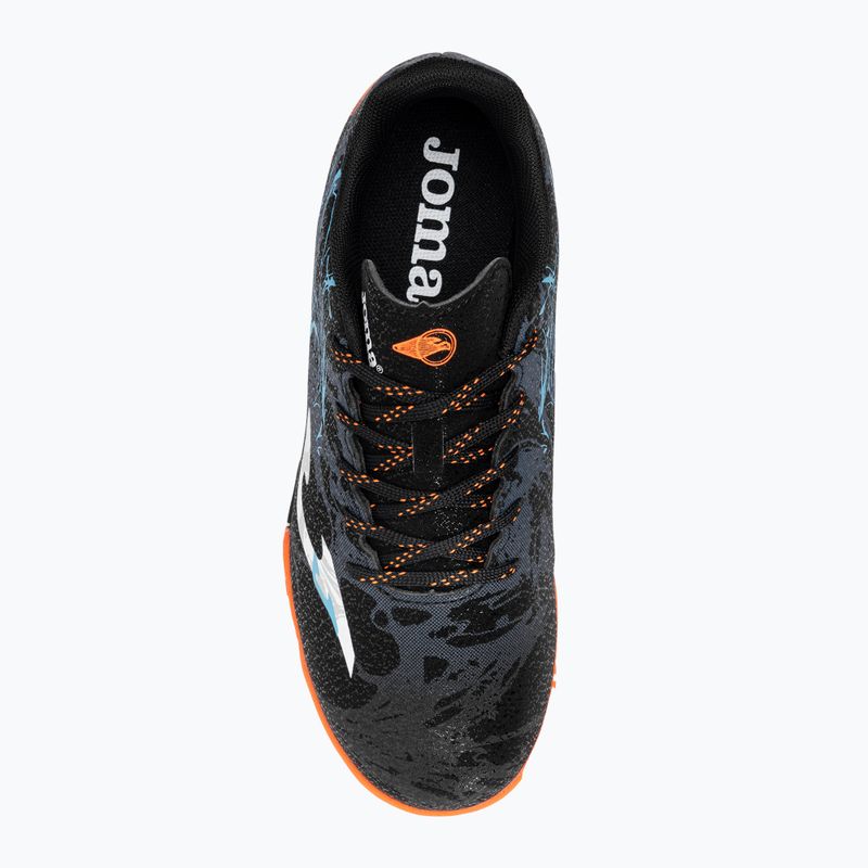 Gyermek focicipő Joma Super Copa Jr TF black/turquoise 6