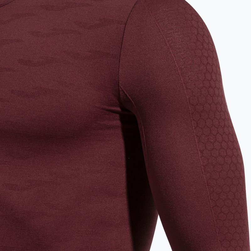 Férfi termoaktív pulóver Joma Classic burgundy 4