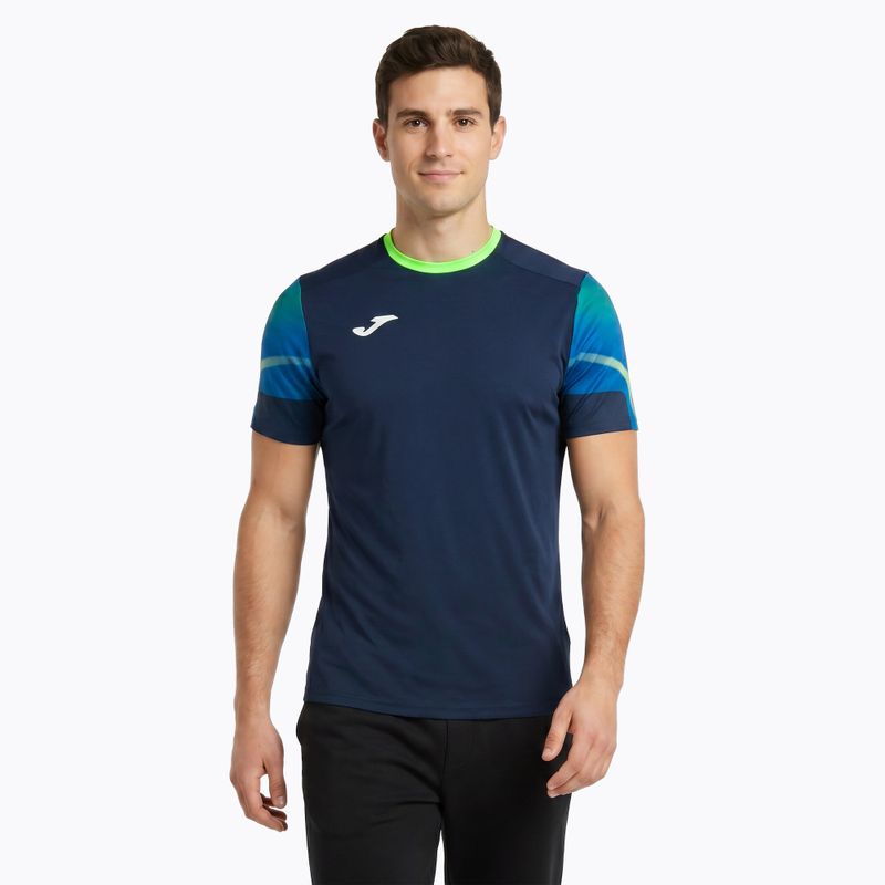Férfi Joma Elite XI tengerészkék/fluor zöld futópóló 3