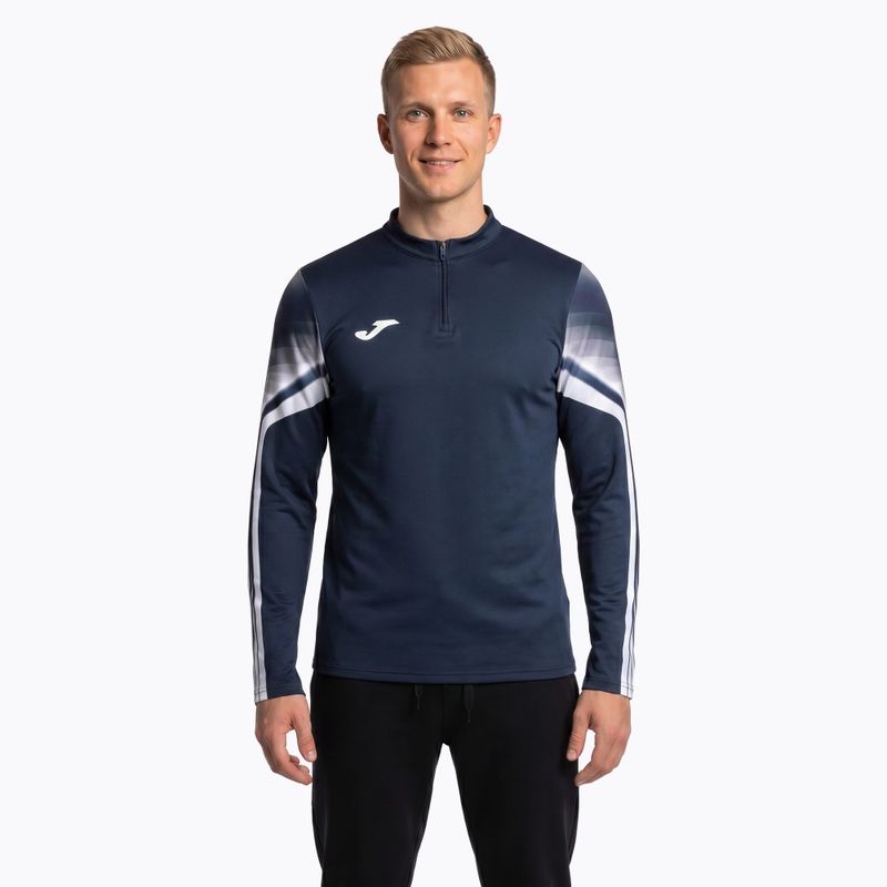 Férfi futó pulóver Joma Elite XI tengerészkék/fehér