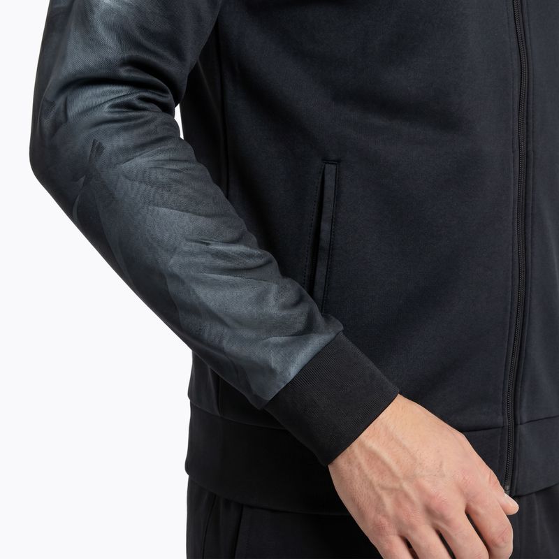 Férfi futó pulóver Joma Elite XI Full Zip fekete/antracit 3