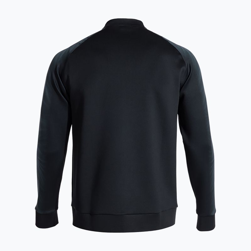 Férfi futó pulóver Joma Elite XI Full Zip fekete/antracit 2