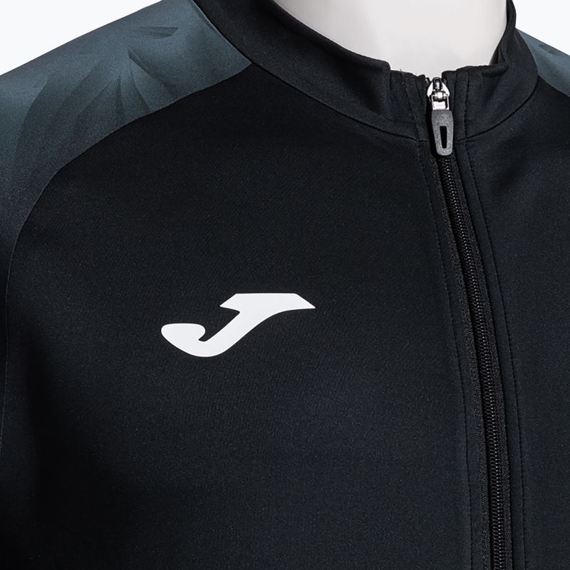 Férfi futó pulóver Joma Elite XI Full Zip fekete/antracit 3