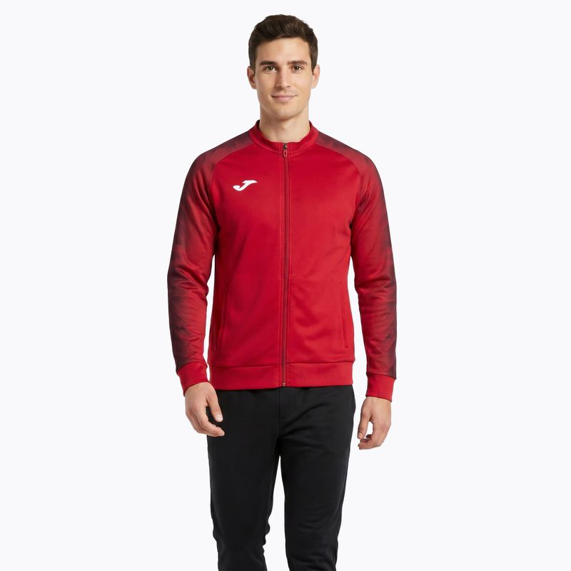 Férfi Joma Elite XI Full Zip futó melegítőfelső piros 2