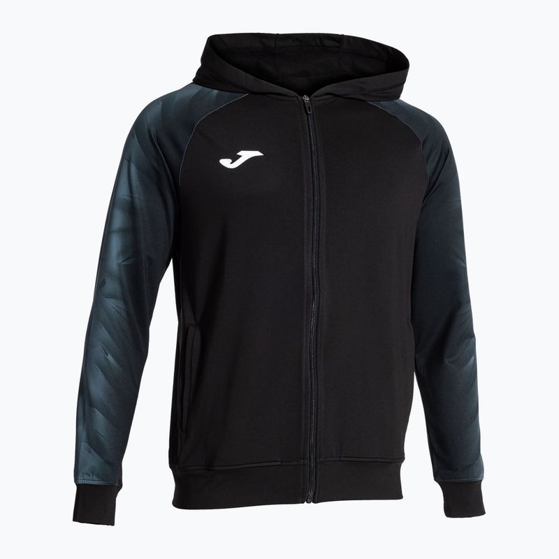 Férfi Joma Elite XI Hoodie fekete/antracit futó melegítőfelső 2