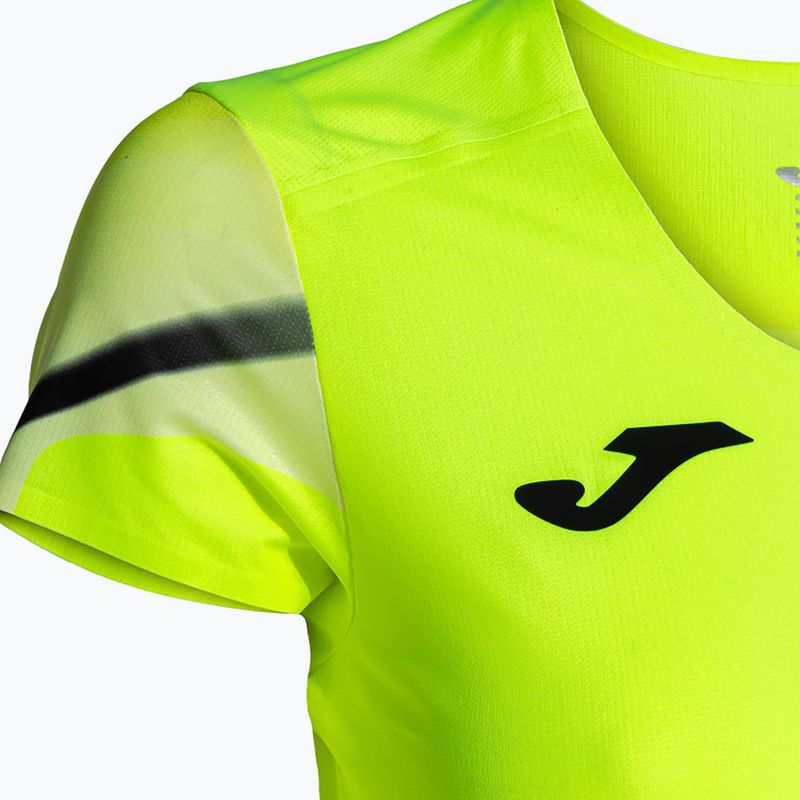 Női futópóló Joma Elite XI fluor sárga/fekete 4